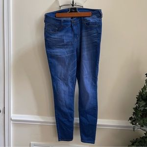Medium Blue Wash Stretchy Skinny Jeans
